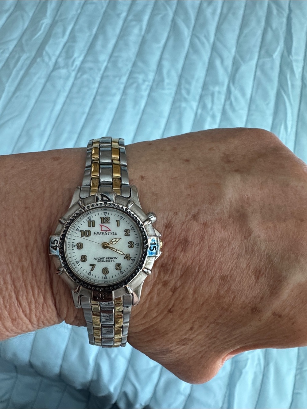 Freestyle Two-Tone Silver and Gold Stainless Steel Watch